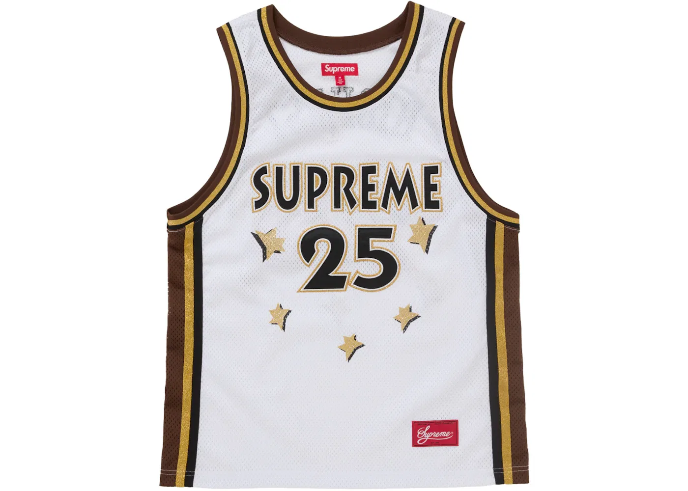 Мужская баскетбольная джерси с принтом Supreme Jersey (SS25), White