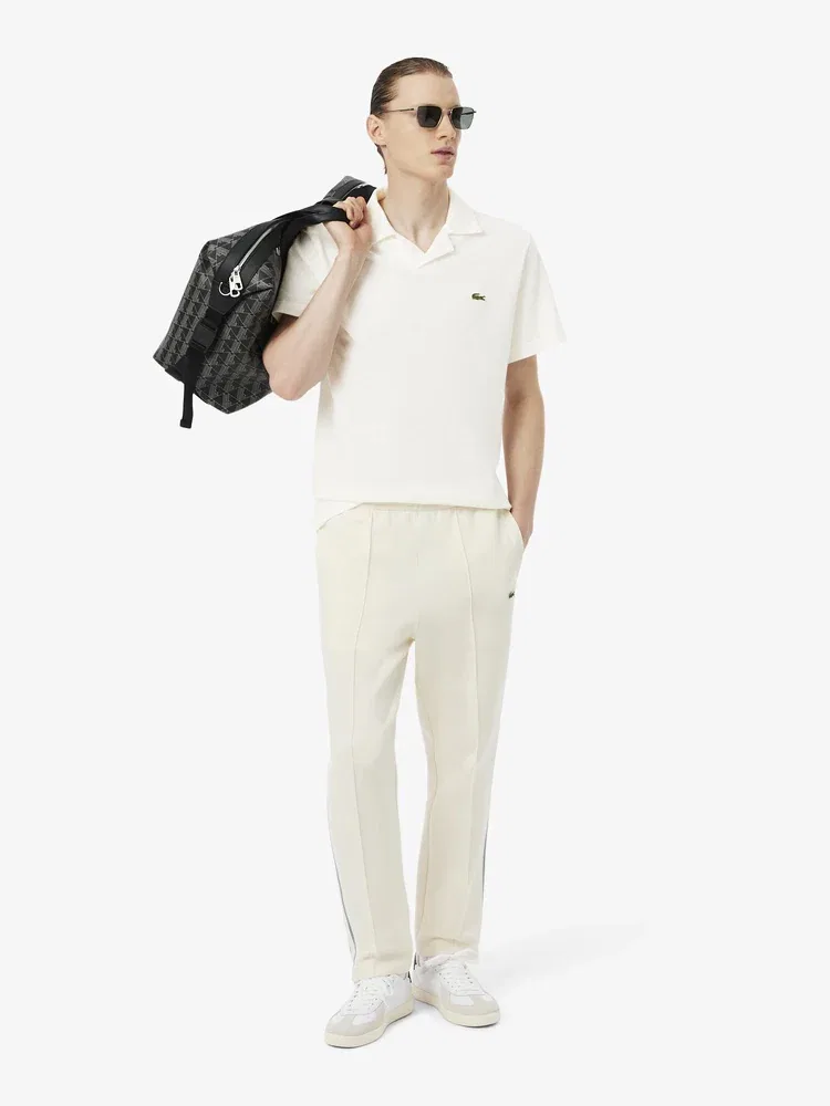 Футболка поло с коротким рукавом из льна PH2449 LACOSTE, White — фото 4