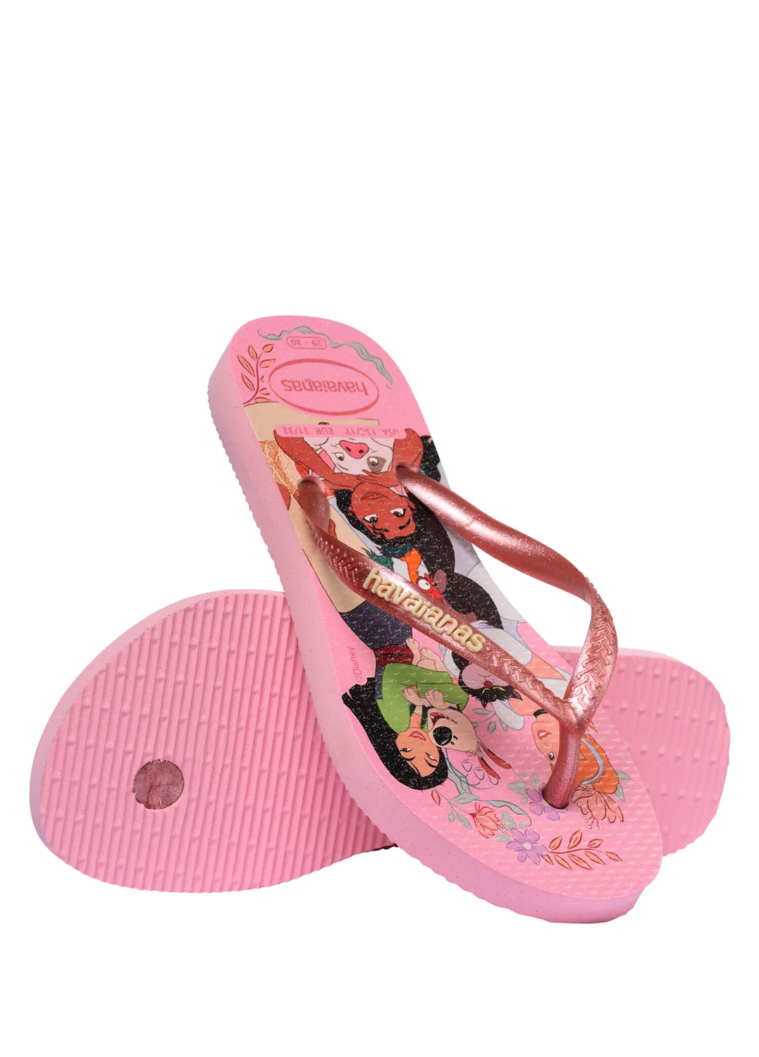 Шлепанцы детские Havaianas Slim Princess, pink — фото 4