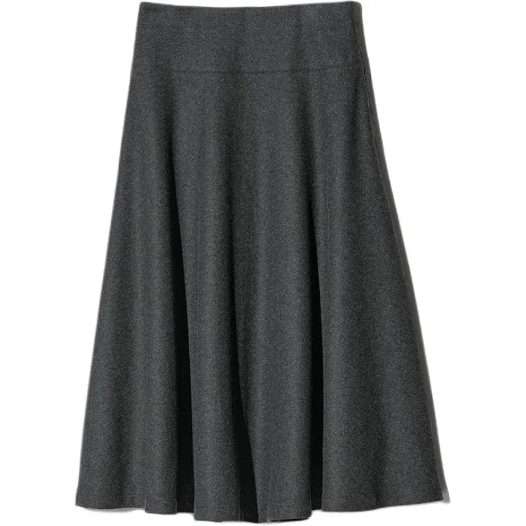 Женская длинная юбка из трикотажа Dark Gray UNIQLO, Dark Gray