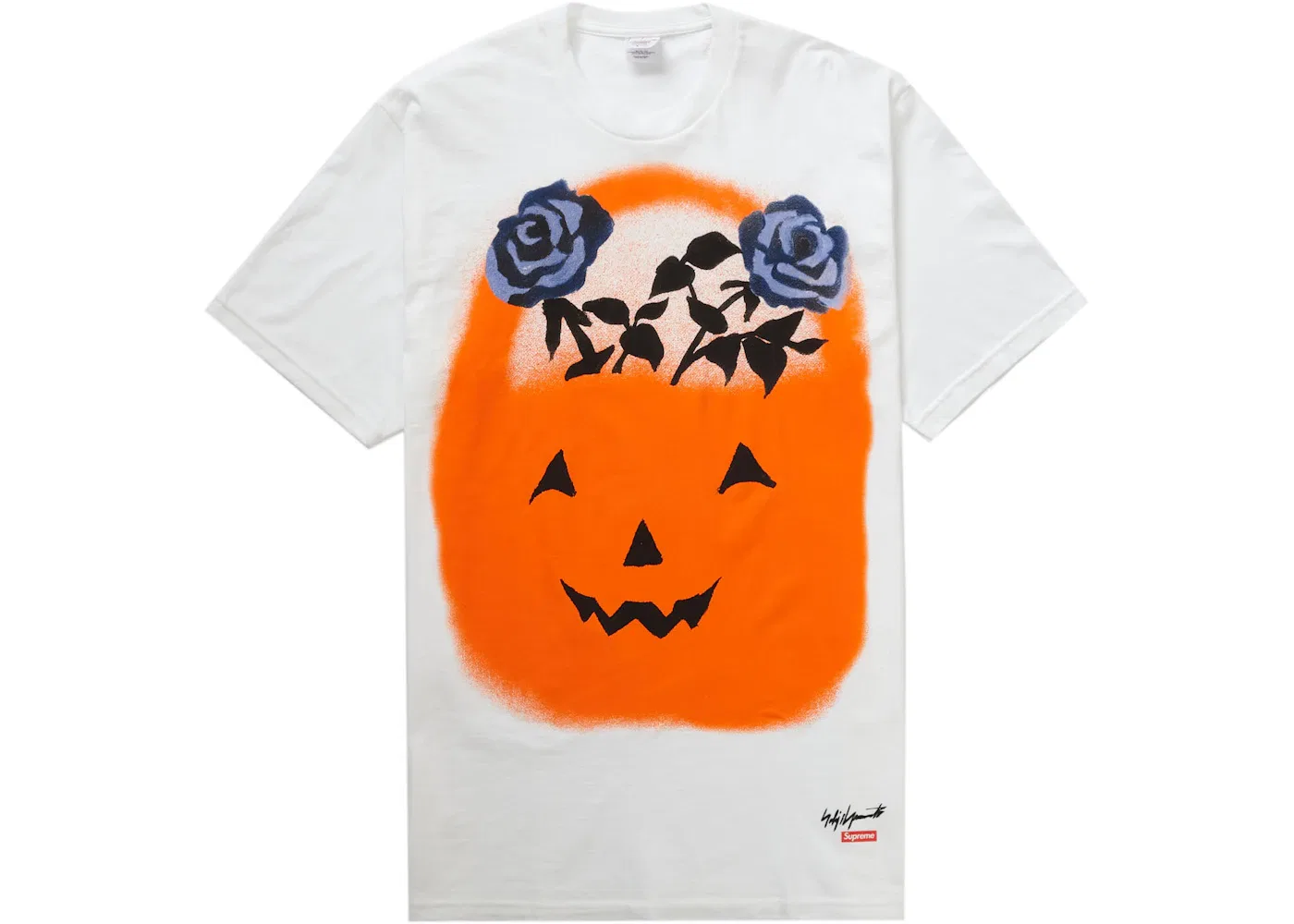 Мужская футболка с принтом Supreme Yohji Yamamoto Pumpkin Tee, White