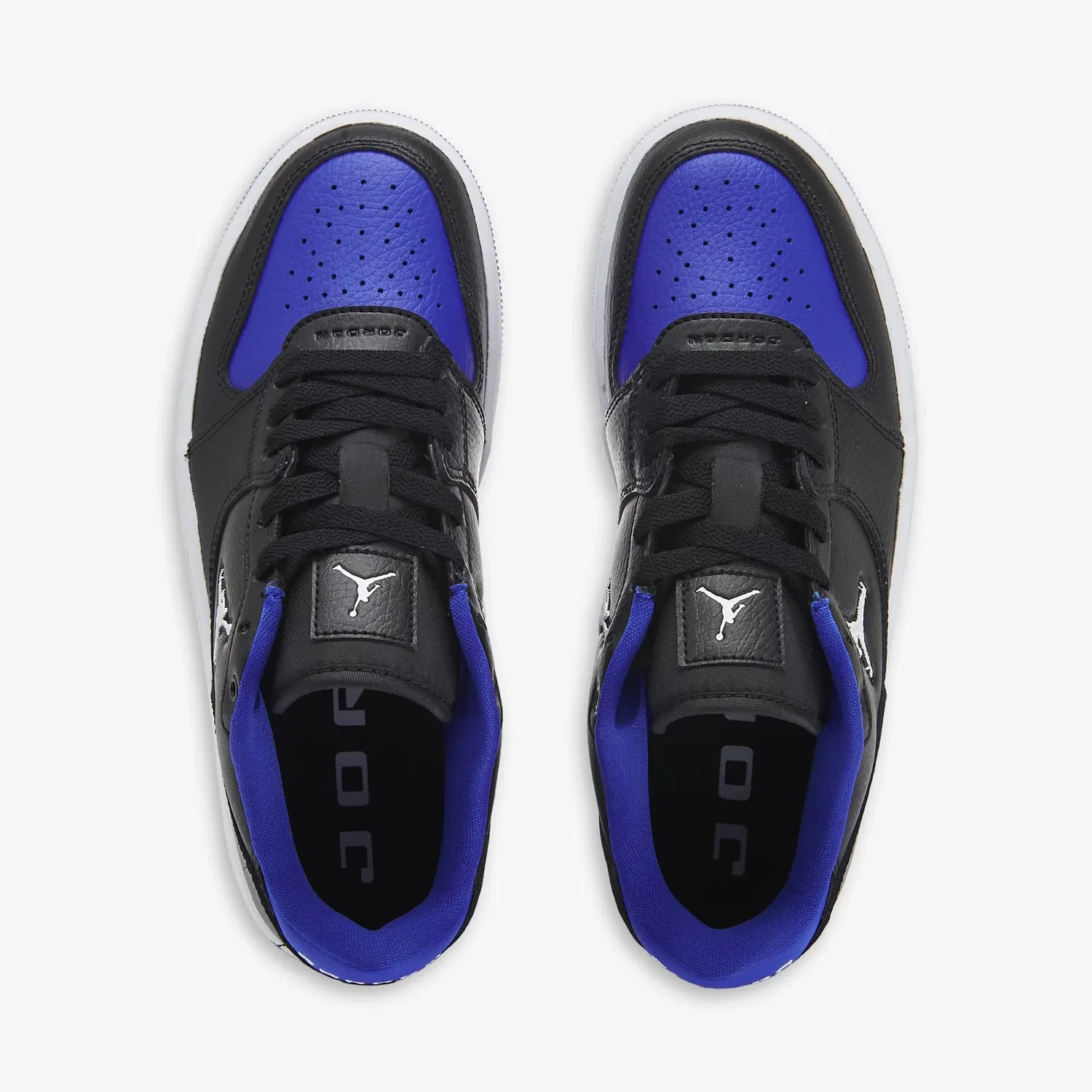 Детские низкие кроссовки Jordan Court Connect, Black/Blue — фото 3
