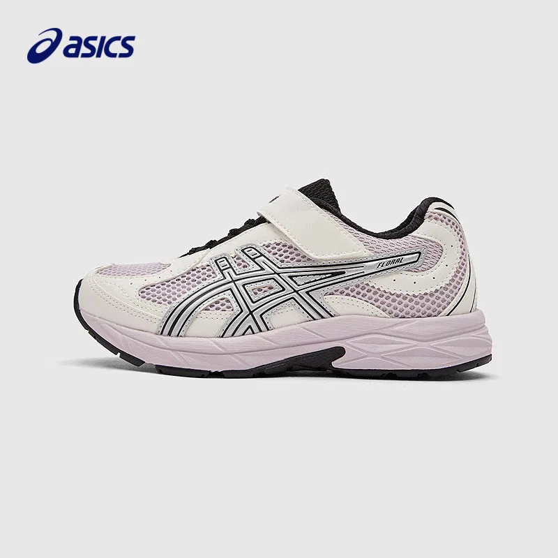 Детские беговые кроссовки из сетки и синтетической кожи, ASICS, Black — фото 3