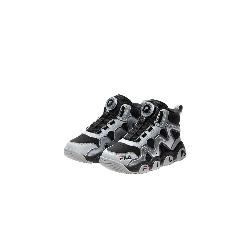 Детские утепленные кроссовки с высоким берцем Jagger 2 FILA KIDS, Black/Space Silver — фото 4