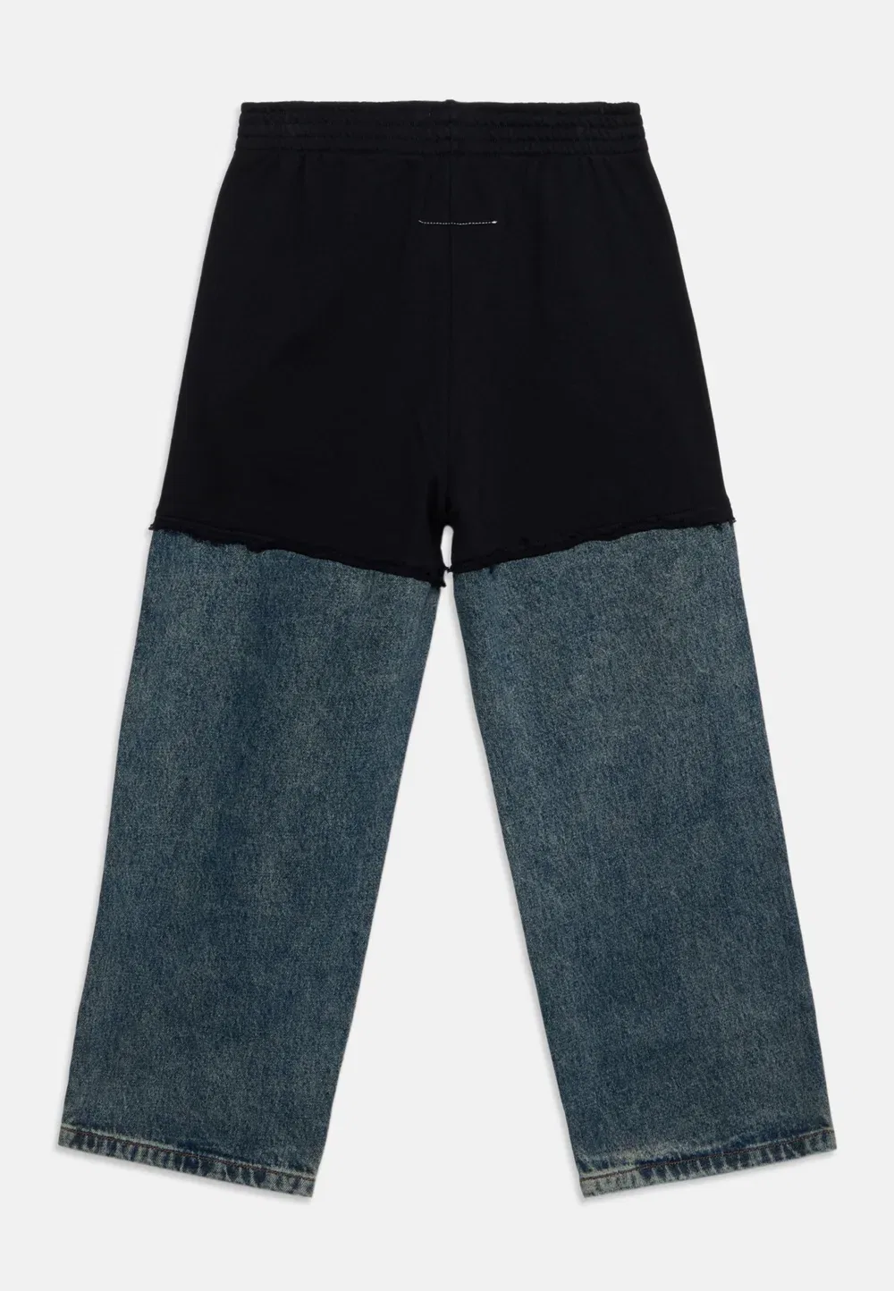 Унисекс - брюки Mm6 Maison Margiela, Dark-Blue Denim/Black — фото 2