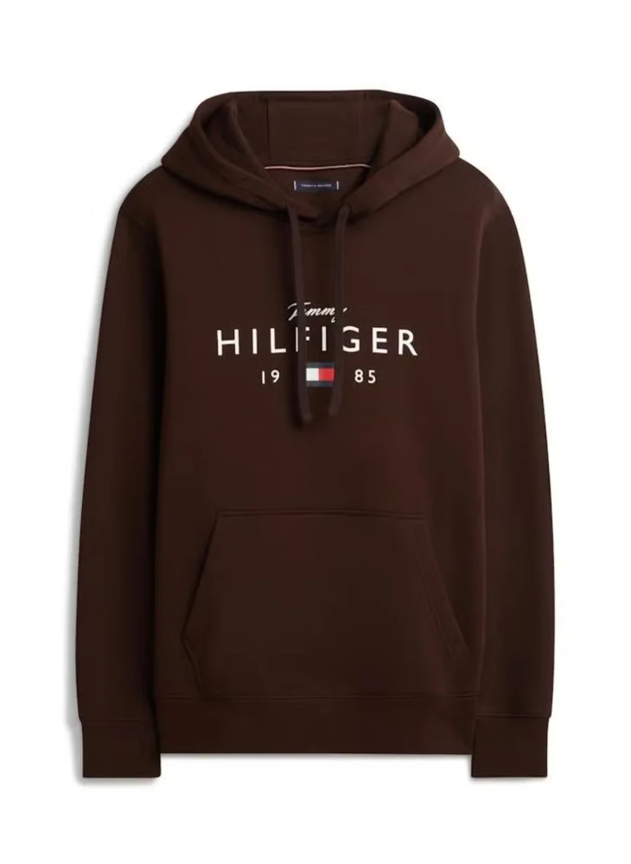 Худи Tommy Hilfiger Brand Love, шоколадный — фото 2