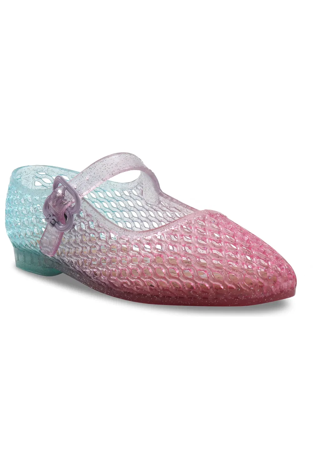 Детские туфли Мэри Джейн с регулируемым ремешком Quinn Jelly Sam Edelman, Ombre Glitter