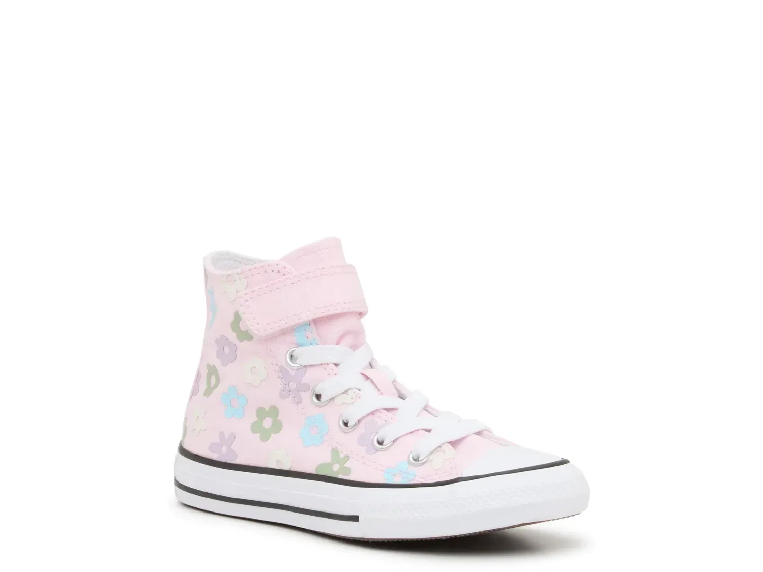 Кеды высокие Chuck Taylor All Star Floral 1V, Converse, светло-розовый флорал