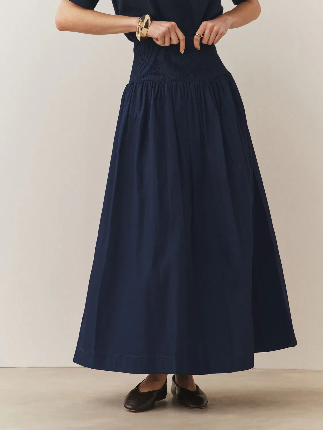 Юбка макси ширрованая Navy Blue Next — фото 4