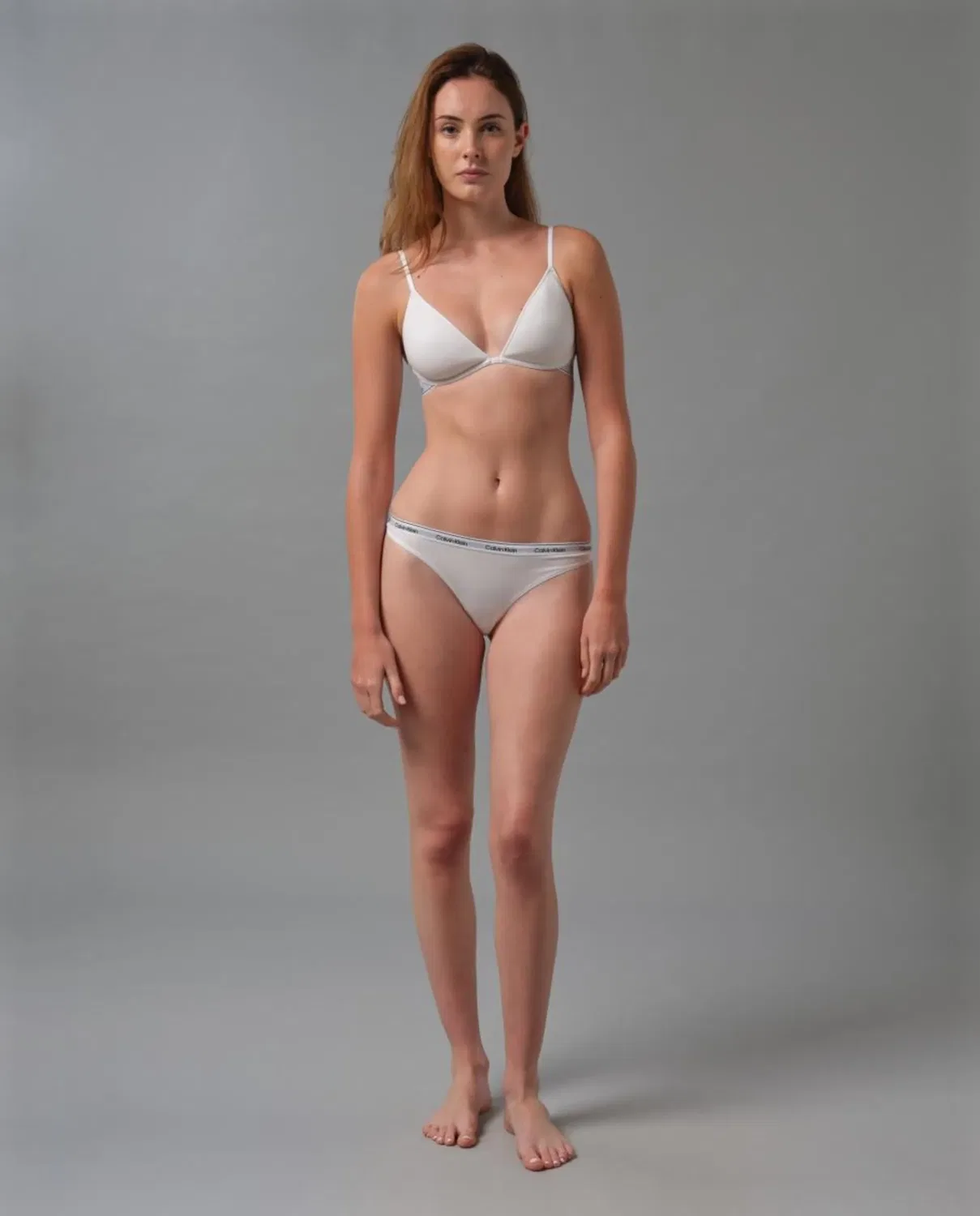 Женский бюстгальтер без косточек с логотипом ICON COTTON MODAL Calvin Klein, Blanco — фото 2