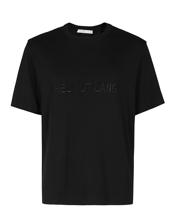

Черная футболка с логотипом Helmut Lang, черный