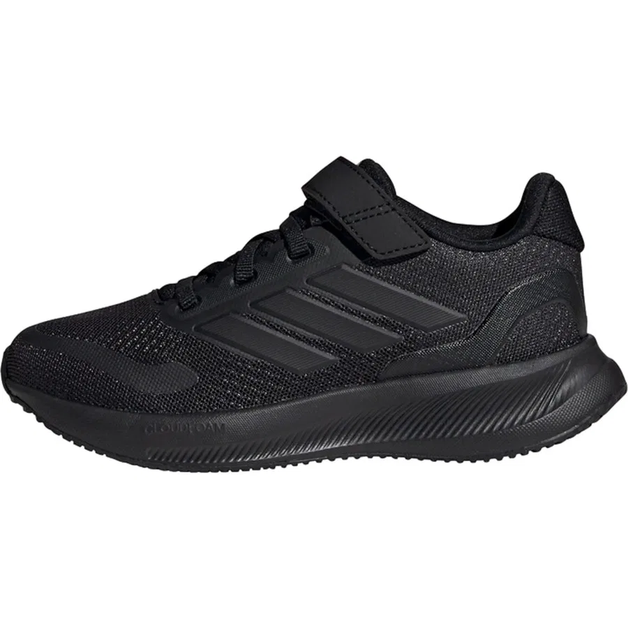 Кроссовки детские с липучкой RUNFALCON 5 EL C adidas, Черный — фото 3