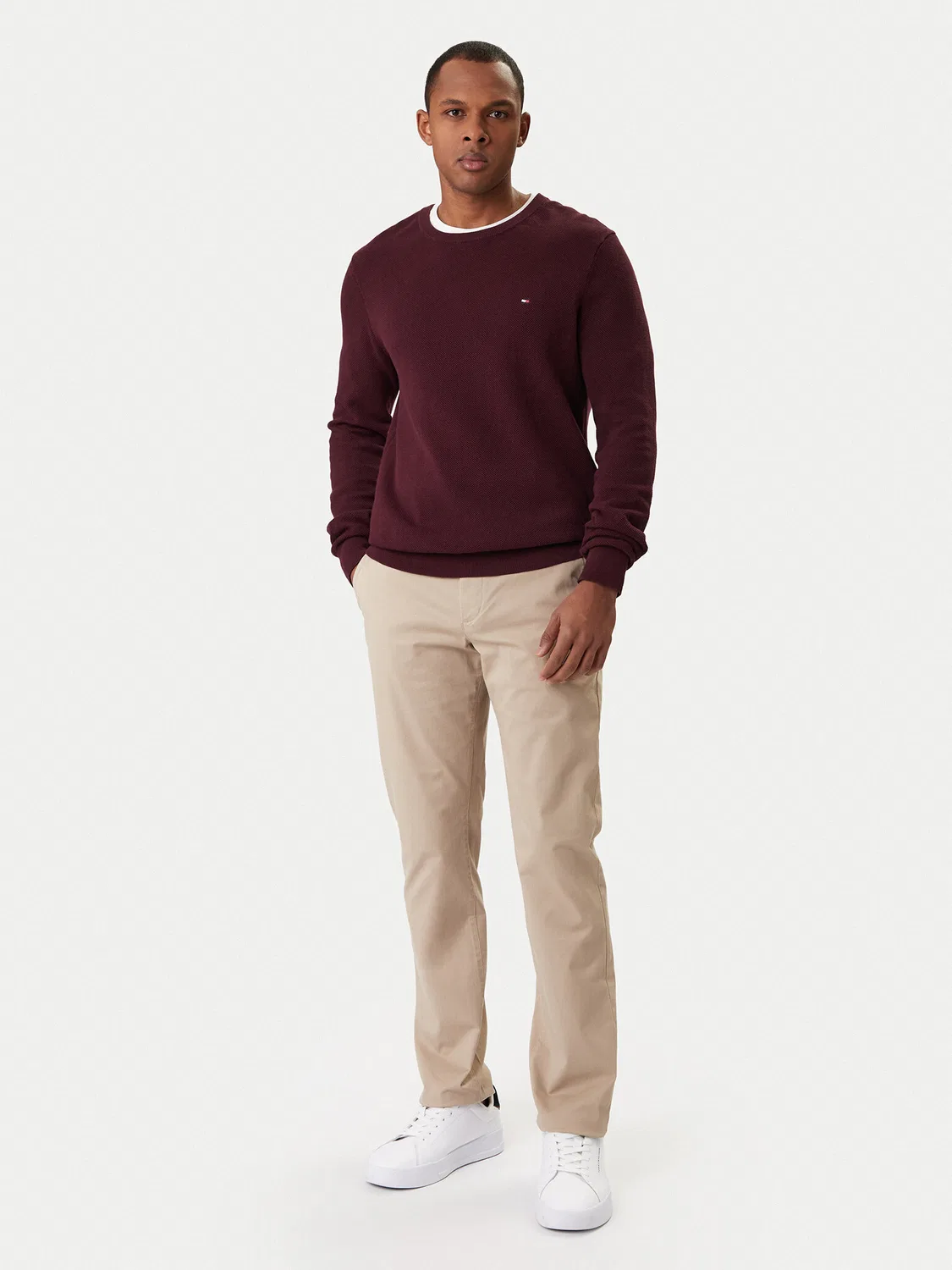 Мужские чиносы стандартного кроя Core Denton Tommy Hilfiger, бежевый — фото 2