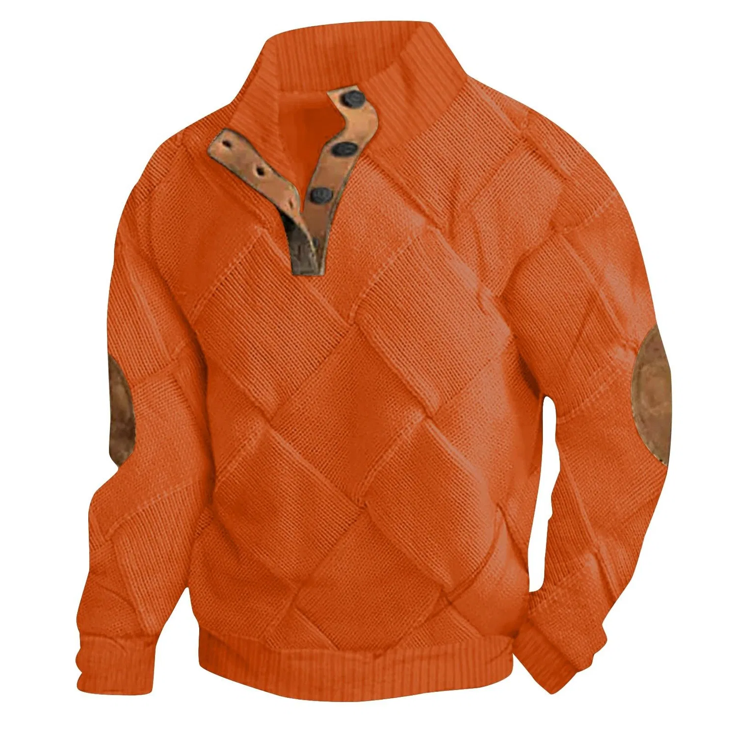 Мужской худи с капюшоном с цифровым принтом, 3-orange