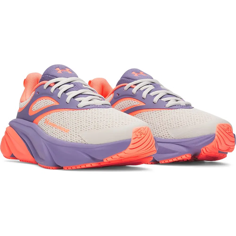 Детские кроссовки Charged+ Rogue 6 для бега для малышей Under Armour, White/Purple /Tangerine