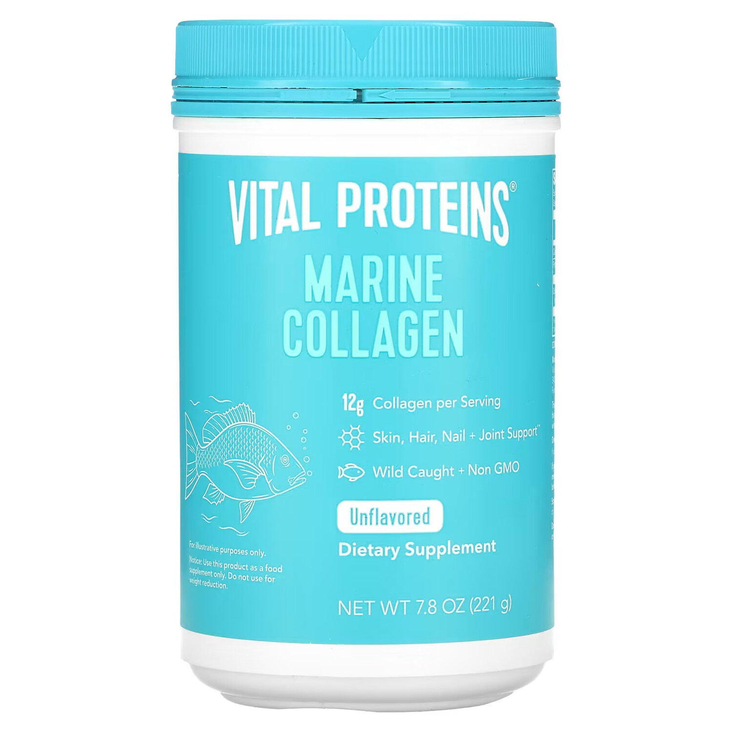

Vital Proteins, Морской коллаген из дикой рыбы, без добавок, 221 г (7,8 унции)