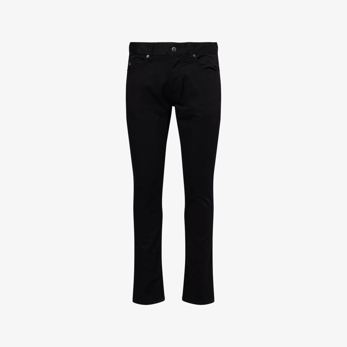 Джинсы J05 из эластичного денима стандартного кроя Emporio Armani, черный