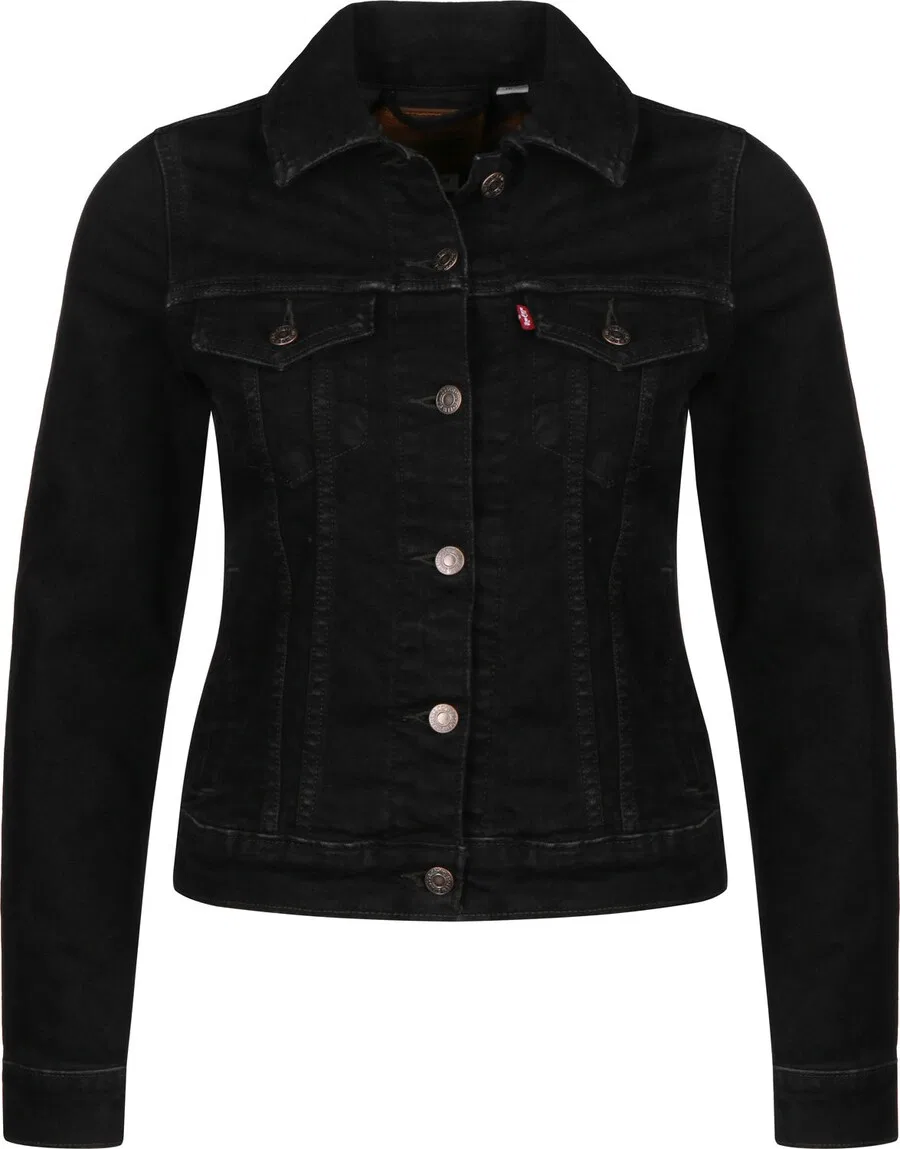 Куртка LEVI'S Between-Season Jacket 'Original Trucker Jacket' из черного денима
