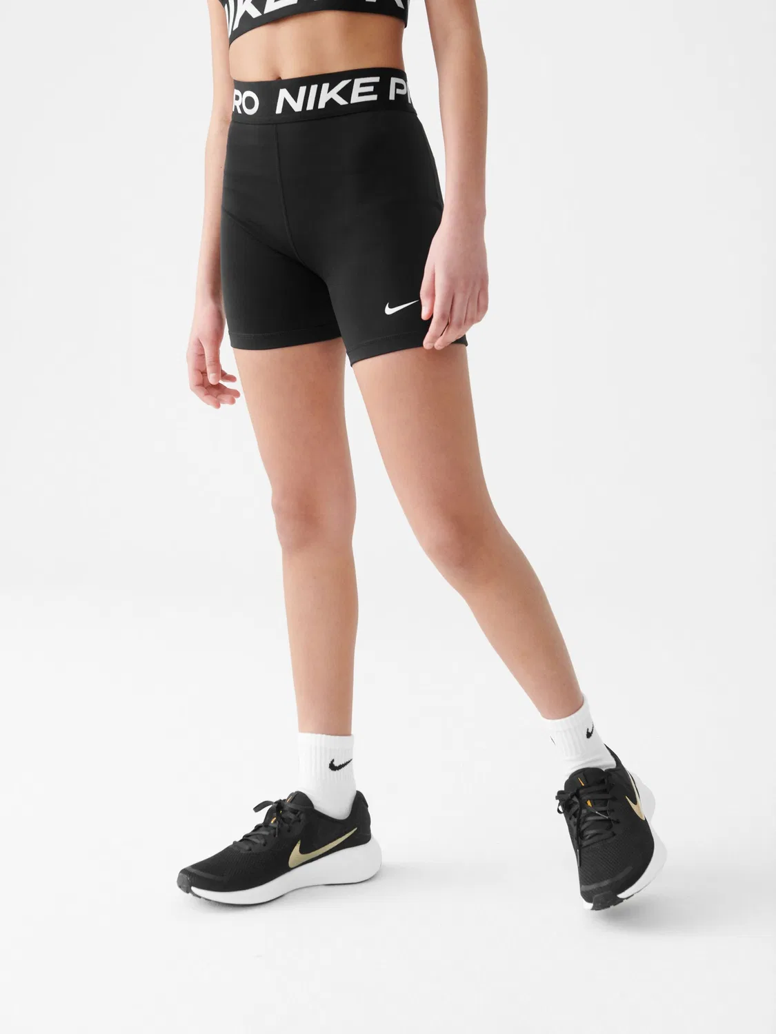 Шорты Nike Pro Dri-FIT, 3 дюйма, черные — фото 3