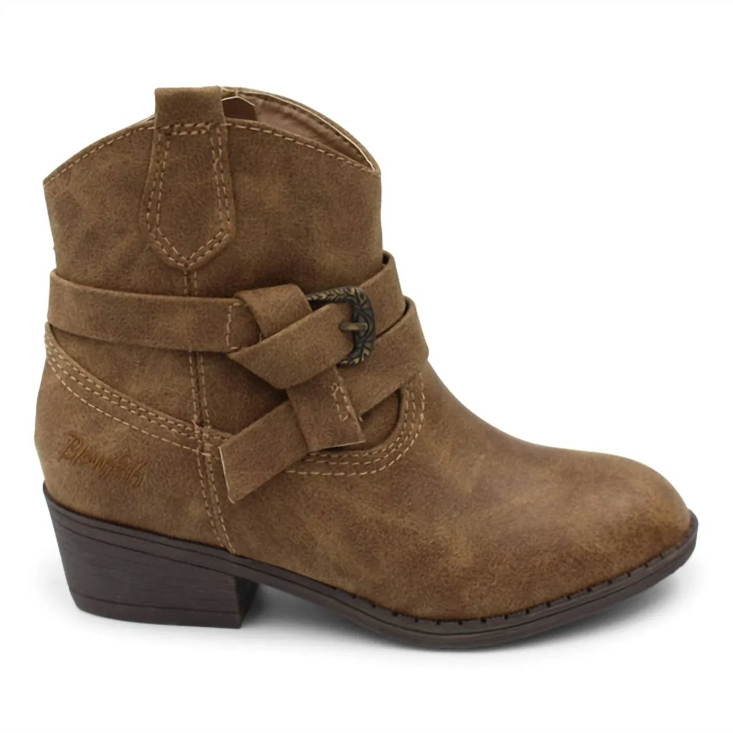 Детские кожаные ботинки на устойчивом каблуке Sasso Boots BLOWFISH, коричневый — фото 2