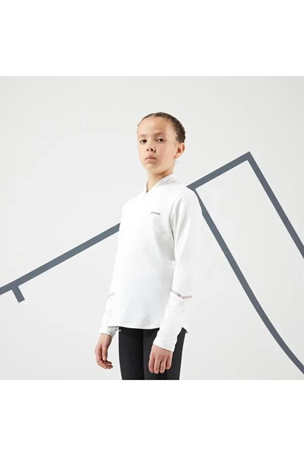 Детские свитшот для девочек с длинным рукавом Decathlon, Off-White