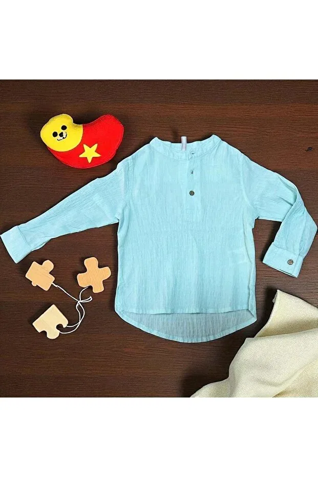 Детская рубашка с длинным рукавом Nanica Kids, Mint Green