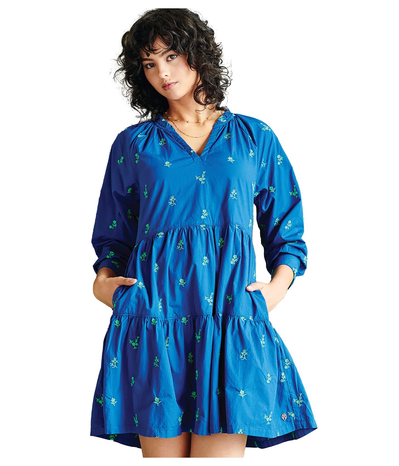 

Платье Hatley, Maddy Popover Dress - Embroidered Flowers