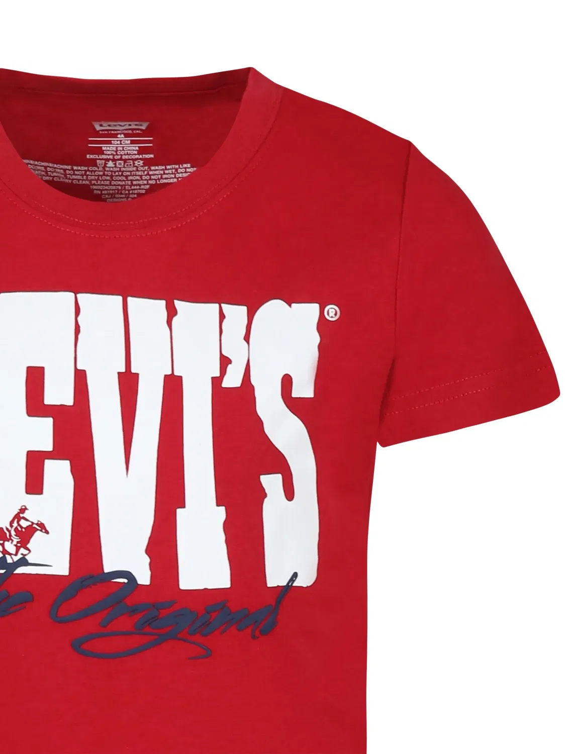 Levi's Футболка ярко-красного цвета с логотипом — фото 2