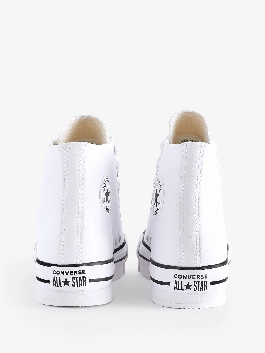 Кроссовки высокие на платформе Converse, белые — фото 4