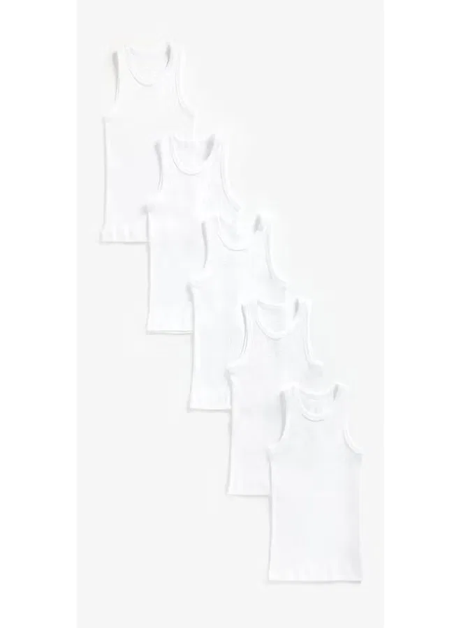 Майки хлопковые комплект 5 шт Mothercare, белый