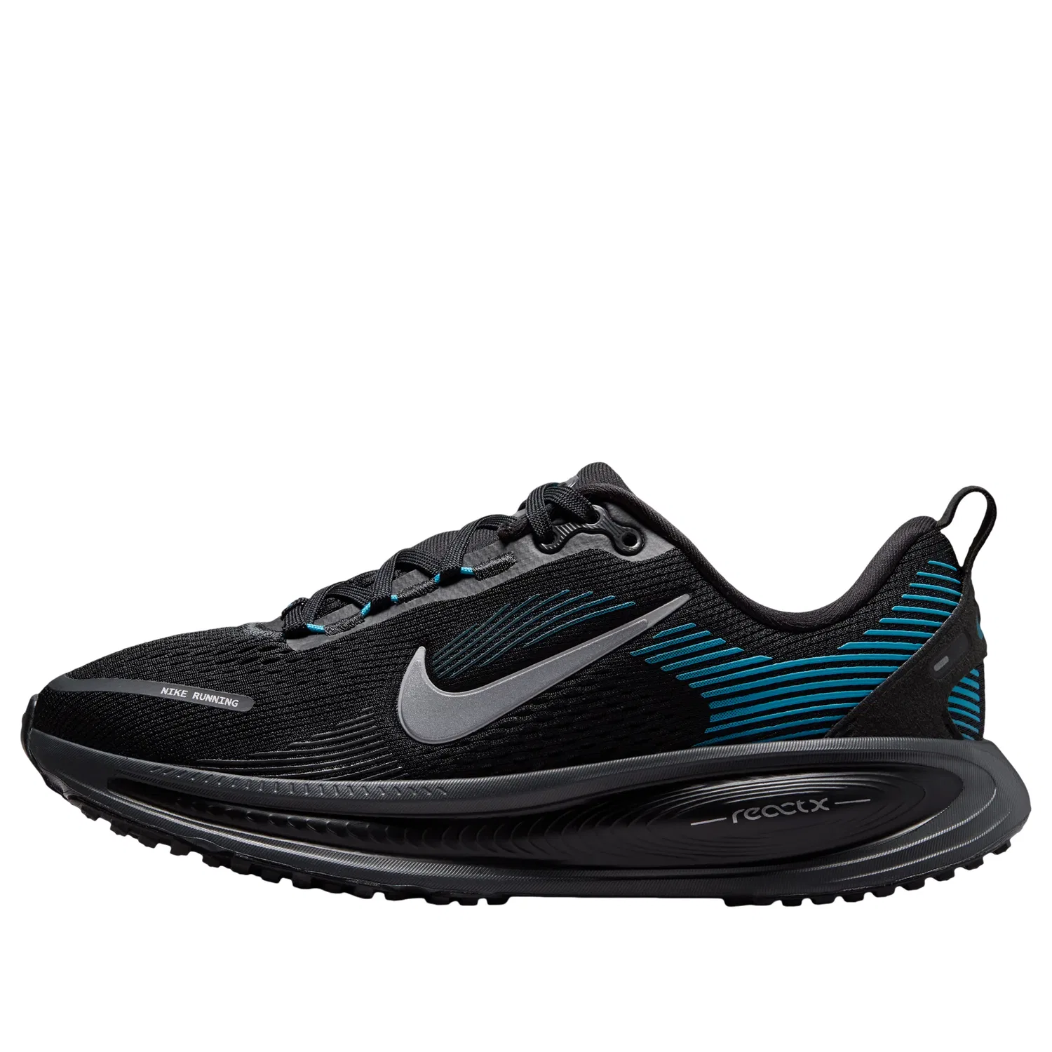 Детские кроссовки с сетчатым верхом Air Zoom Vomero 18 'Black Light Current Blue' Nike, Black/Light Current Blue