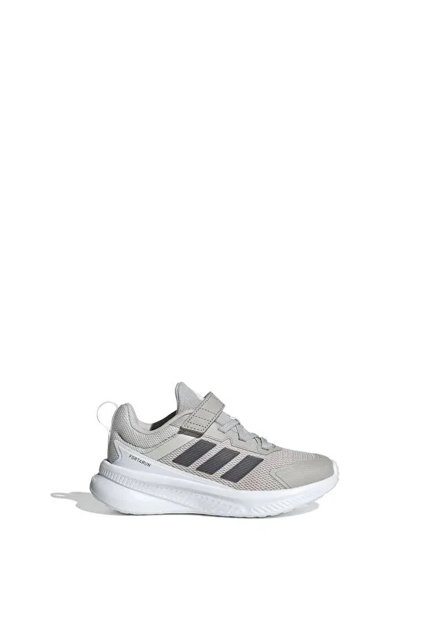 Детские кроссовки для девочек с полосками Fortarun 4.0 el c Adidas, Grey One-Grey Five — фото 2