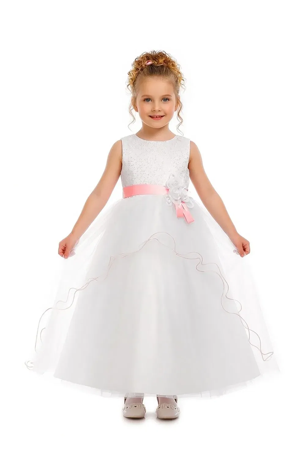 Платье для девочки Flower Girl Bridesmaid Cinda, Pink