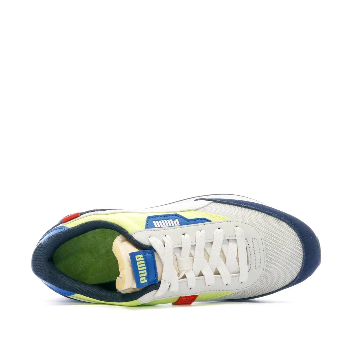 Детские кроссовки для девочек на шнуровке Future Rider PUMA, White Black — фото 4