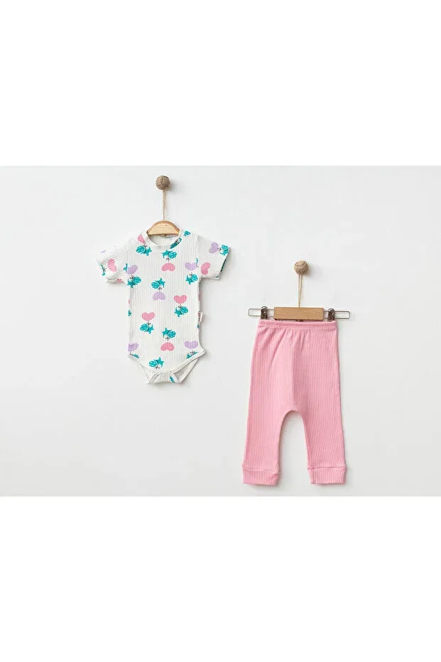 Детское боди-комбинезон для новорожденных с принтом Melish Bebe, Pink
