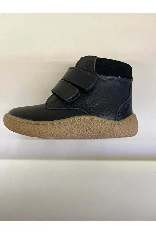 Детские ботинки для девочек кожаные Eren Premium, Black — фото 3