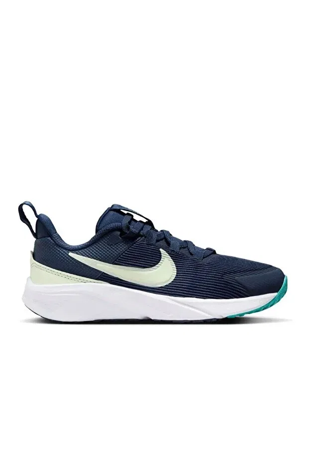 Детские кроссовки для девочек из текстиля Star Runner 4 NN Nike, Navy Blue
