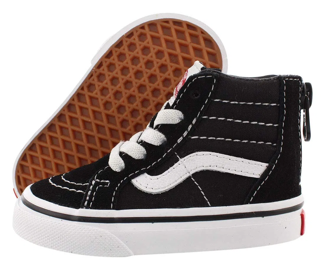 Детские кроссовки для мальчиков с высоким верхом Vans, Black White