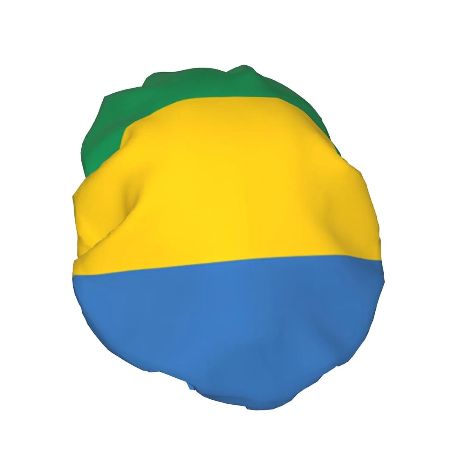 Шапочка для душа с принтом Gabunische Flagge, rrxnbcgg — фото 2