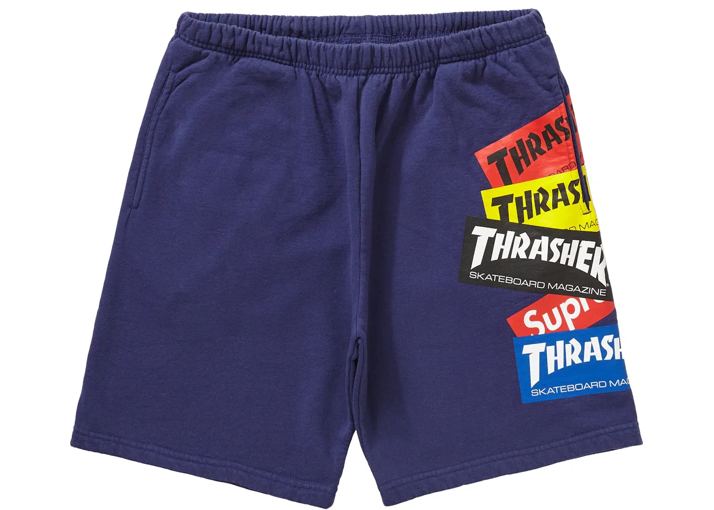 Мужские шорты с принтом Sweatshort Supreme, Washed Navy