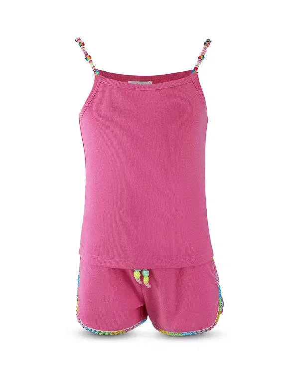Детский комплект для девочек Candy Lovers Short Set Lola + The Boys, розовый