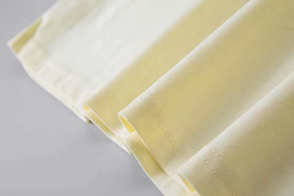 Футболка с V-образным вырезом и принтом Yes Paddy, Creamy Yellow — фото 4