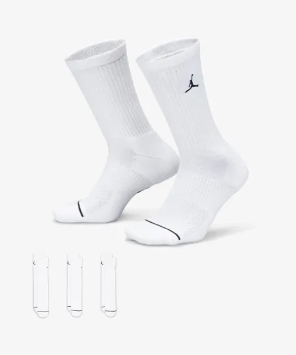 Носки повседневные, 3 пары, Nike, белый, черный