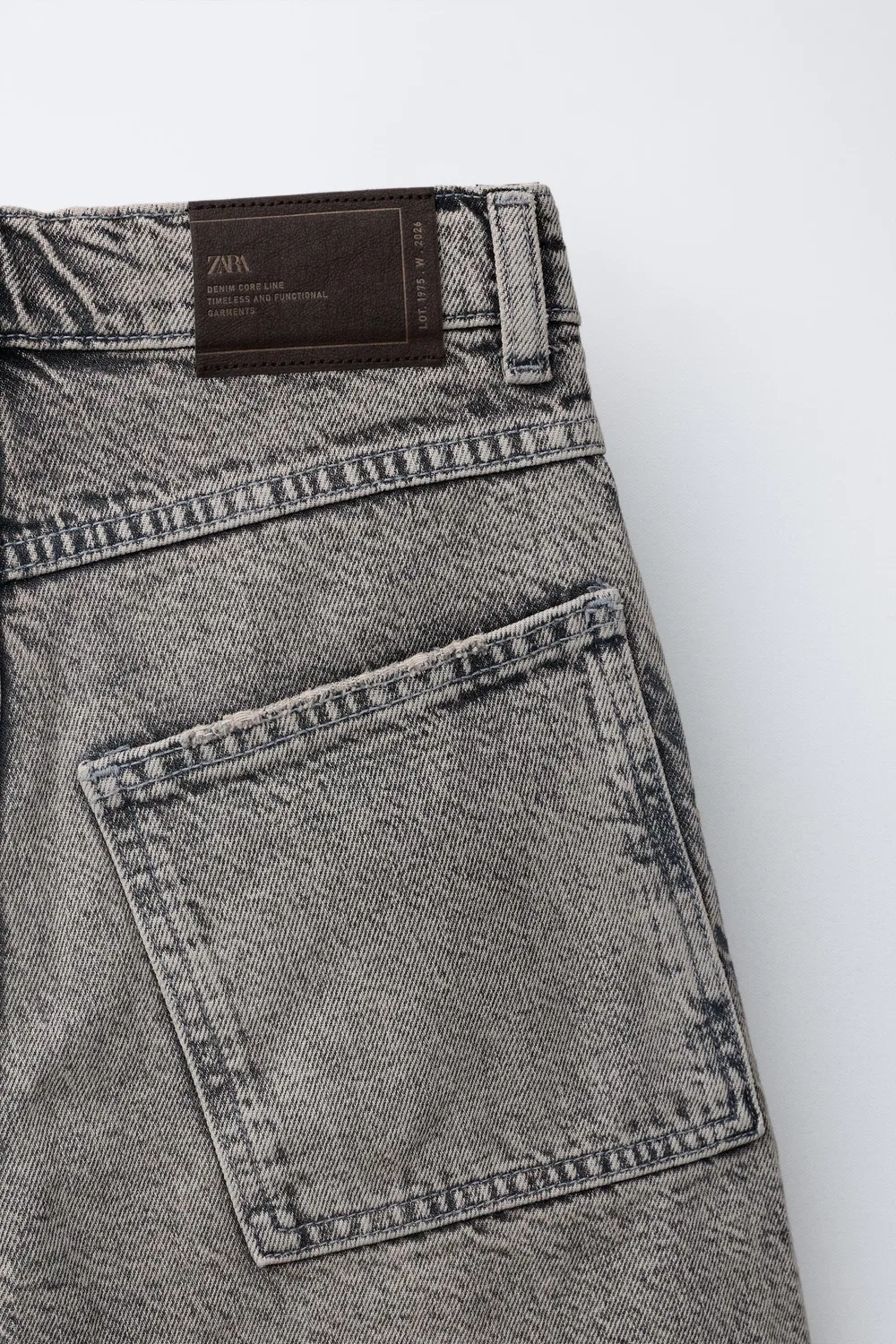Супер свободные джинсовые шорты-бермуды ZARA, Brown — фото 4