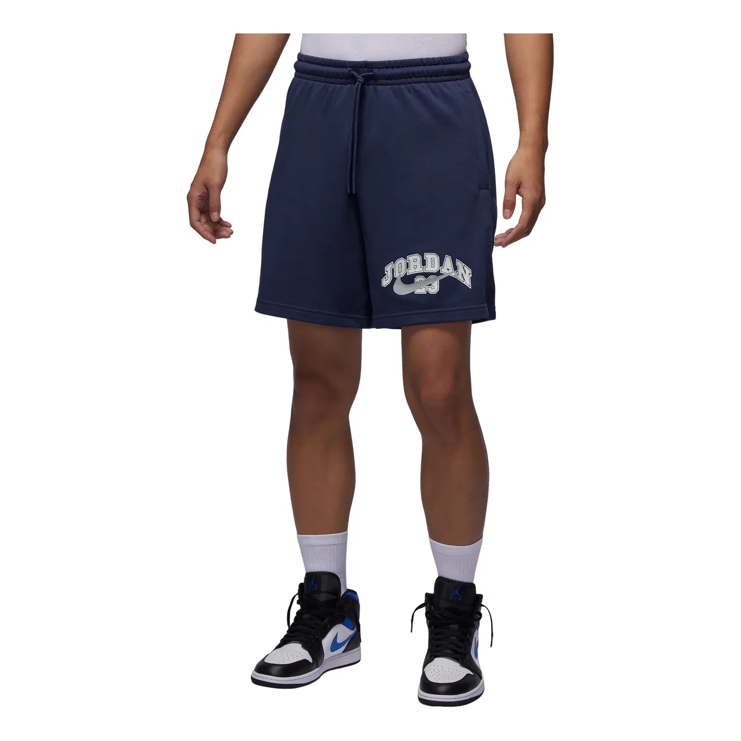 Мужские шорты Air Jordan MVP French Terry Pants Asia Sizing 'Dark Navy Blue' Jordan, Dark Navy Blue