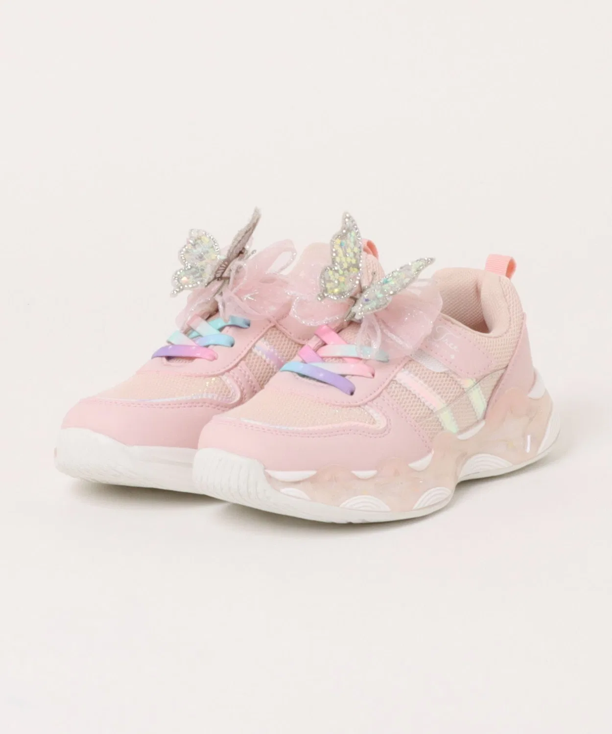 Детские светящиеся кроссовки с бабочками WILD TREE Shoe Plaza, Розовый
