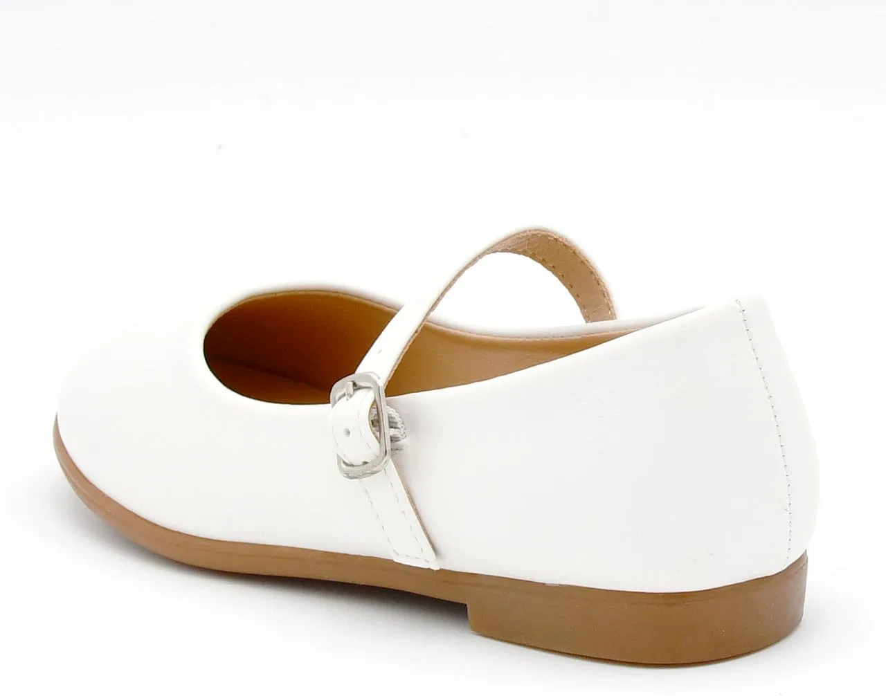 Детские туфли-балетки для девочек с бантом Nova Utopia Nova Footwear, Whitepu — фото 4