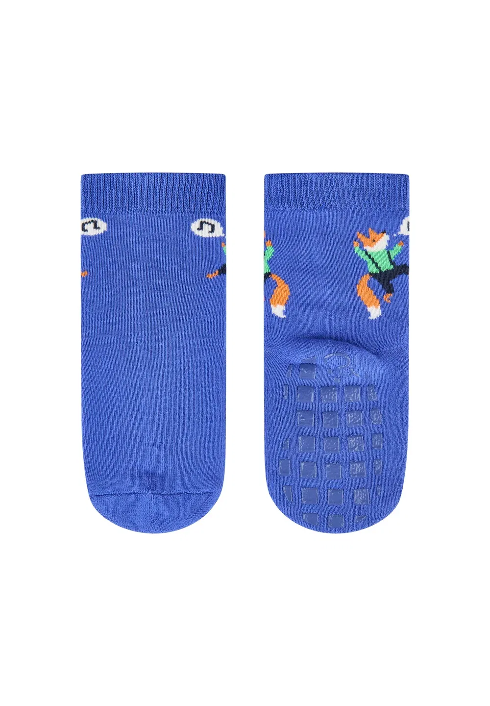 Набор из 2 комплектов Abs Socken Fuchs und Ringel mit Innenfrottee im Sohlenbereich - носки Sterntaler, Kobaltblau — фото 2