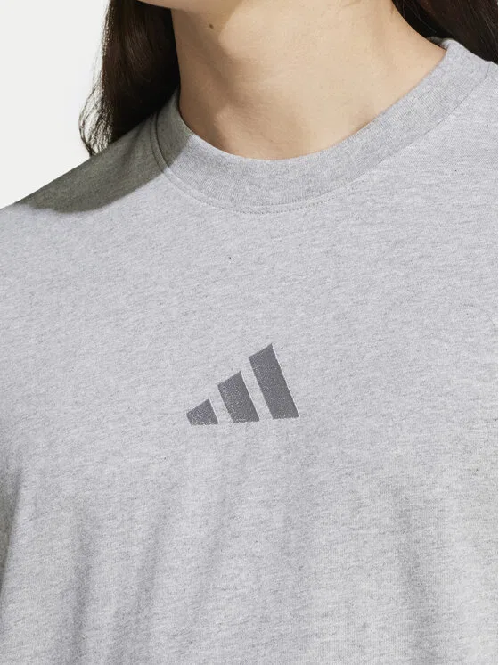 Футболка loose fit Adidas, серый — фото 4