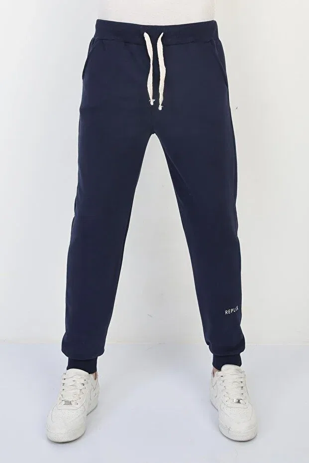 Детские спортивные штаны для мальчиков с принтом Replix, Navy Blue